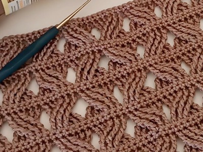 AMAZING ❗ Beautiful Seasonal sweater cardigan scarf knitting pattern ???? Crochet stitch
