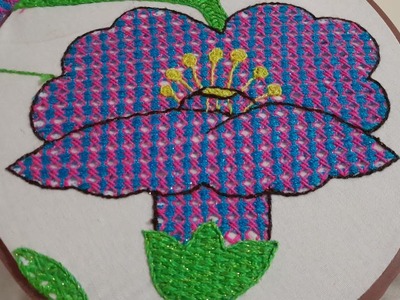 Como bordar flores ???? grandes.  How  to embroider big flowers