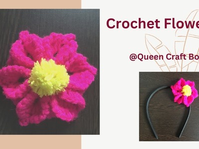 Crochet flower || beautiful flower making || step by step tutorial