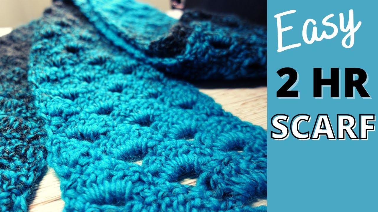 Crochet Scarf for Beginners (Take 12) | Easy Pattern to Crochet Scarf in 2 Hours!