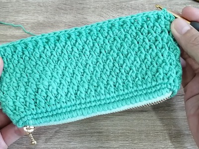 Incredible Idea! ???? Crochet purse with zipper????My Friends Love This Gift????