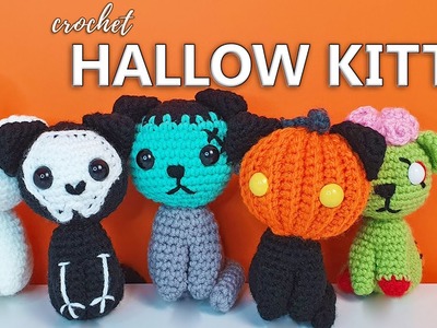 Hallow Kitties! | A cute and creepy Halloween crochet pattern.