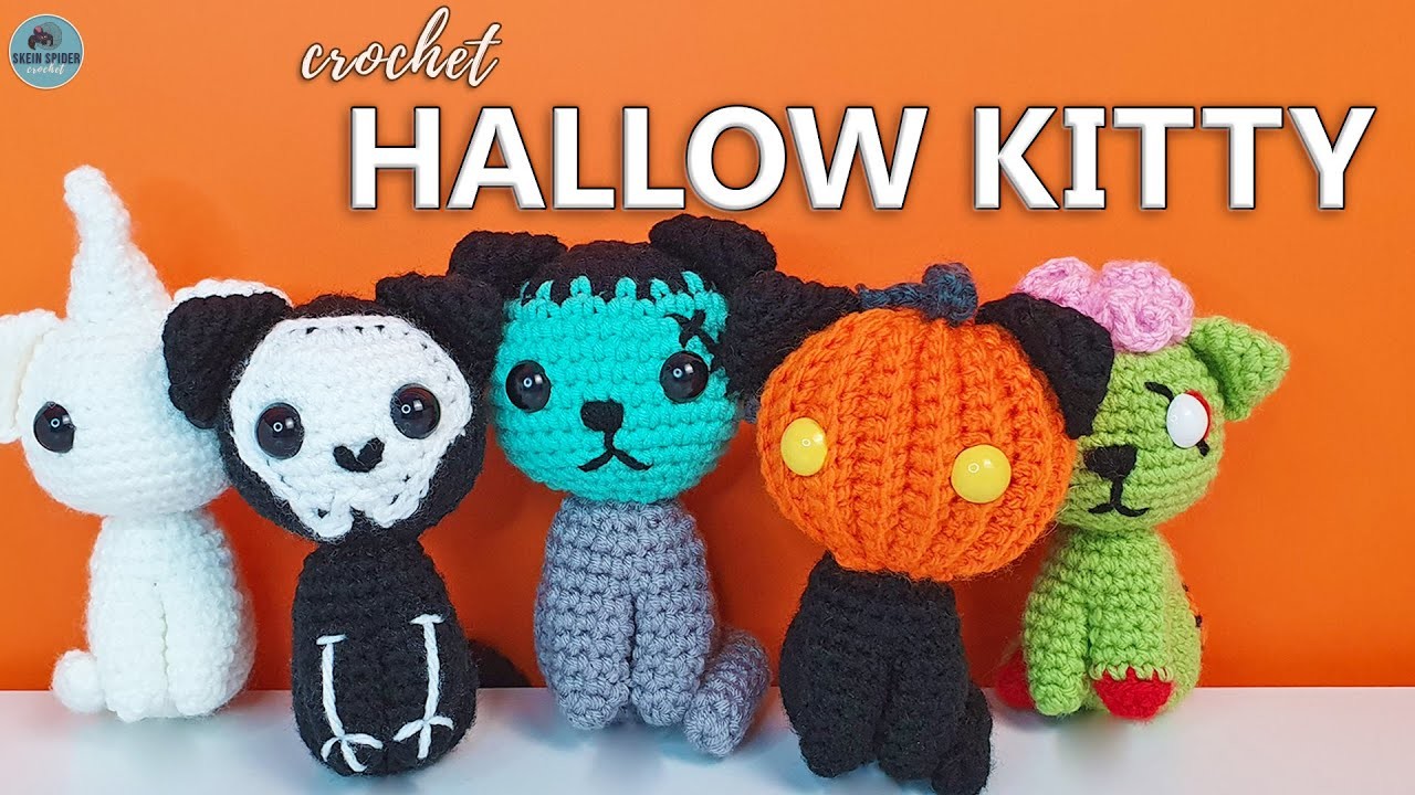 Hallow Kitties! | A cute and creepy Halloween crochet pattern.