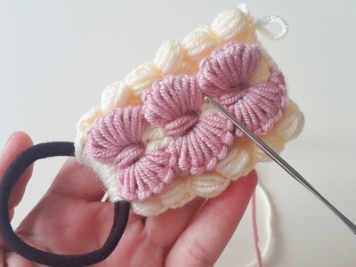 SUPER easy Crochet Hairband pattern #hairband #crochet #knitting