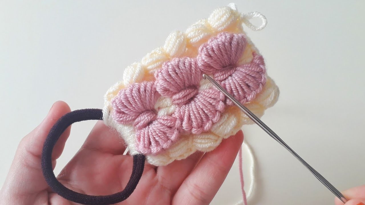 SUPER easy Crochet Hairband pattern #hairband #crochet #knitting