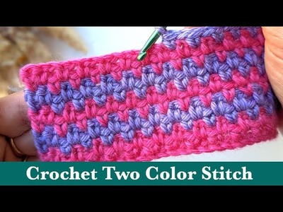 Two Color Crochet Stitch Pattern