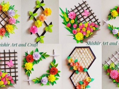 6 best wall hanging craft ideas | beautiful wallmate with paper | paper craft wall hanging ideas