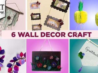 6 Wall Decor Craft | Home Decor | Creative Wall Hanging | Decoration Ideas | @VENTUNOART