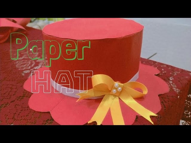 How to make Paper Hat???? I DIY Paper Craft I Easy I Sun Hat I Hat tutorial for kids. . 
