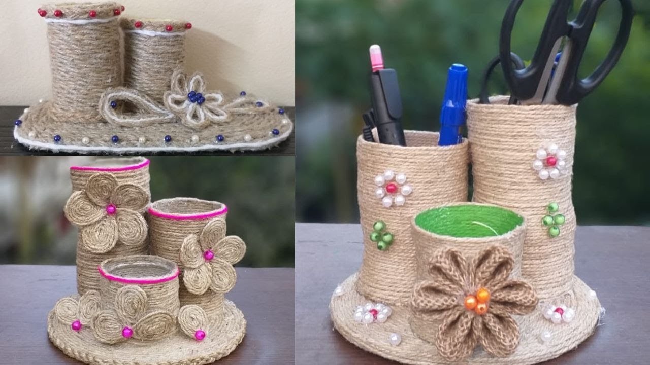 Jute Holder Craft Making Ideas || Best Out Of Waste Jute Rope Craft