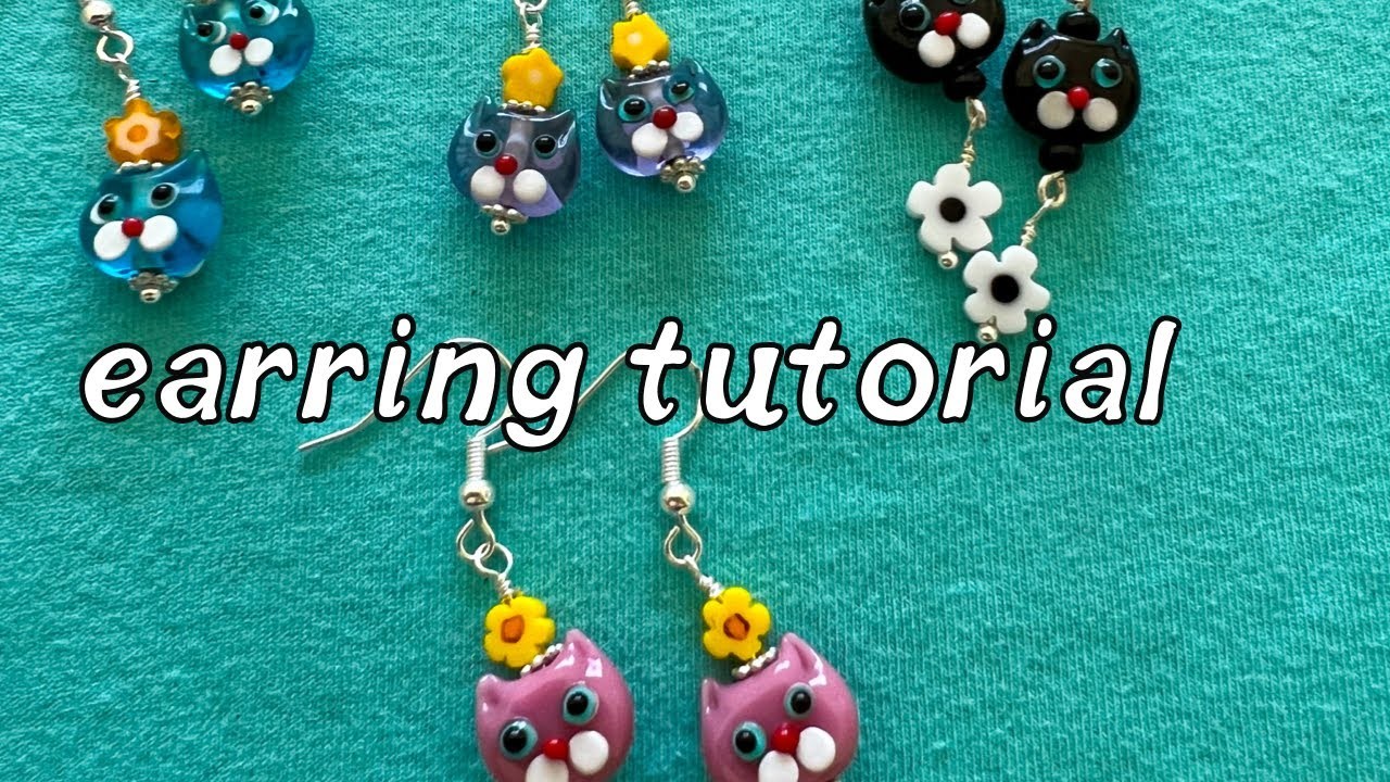 Cat Earrings Tutorial Beginner Tutorial