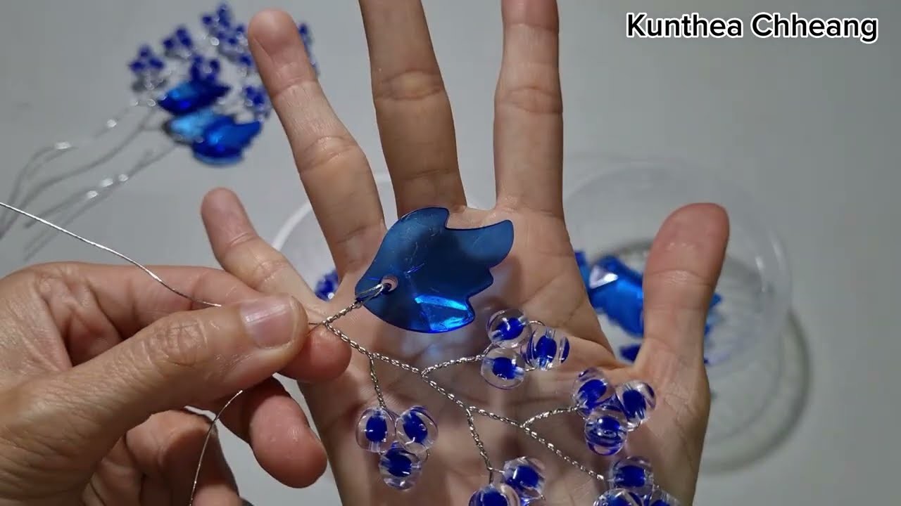 #diy #tutorial #diyflower #how to make a blue flowers big batches for #homedecoration