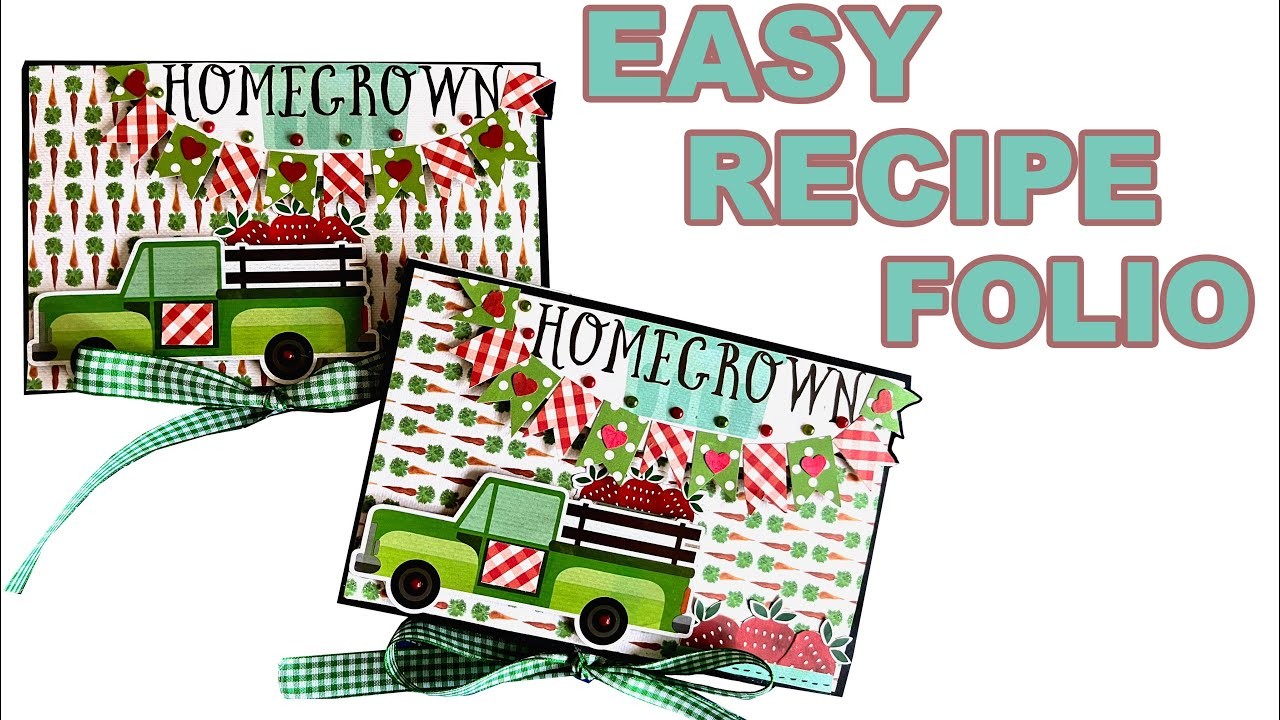 Easy Recipe Folio Tutorial | Mindless Crafting