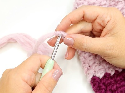 LEFT HANDED CROCHET: DIY Crochet Bag | How to Crochet a drawstring bag step by step