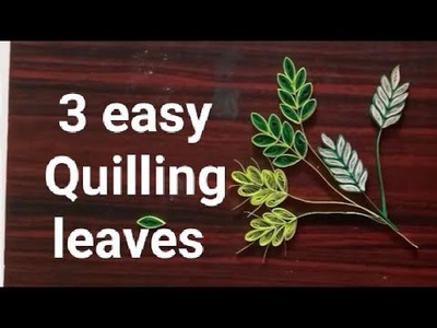 Paper quilling leaves. How to make quilled leaves. Diy paper leaves tutorial