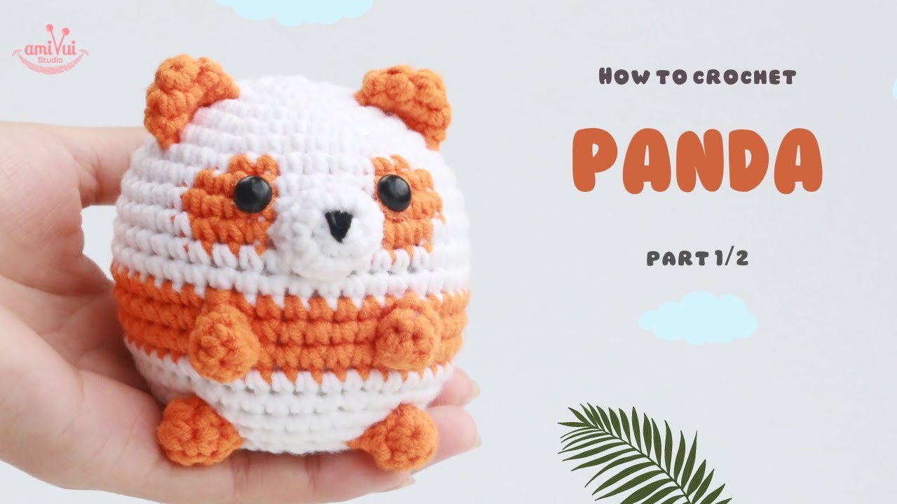 #170 | Amigurumi Panda Crochet Pattern (1.2) | How To Crochet Amigurumi Animals | @AmivuiStudio