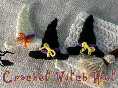Crochet Witch Hat | Applique | Halloween????