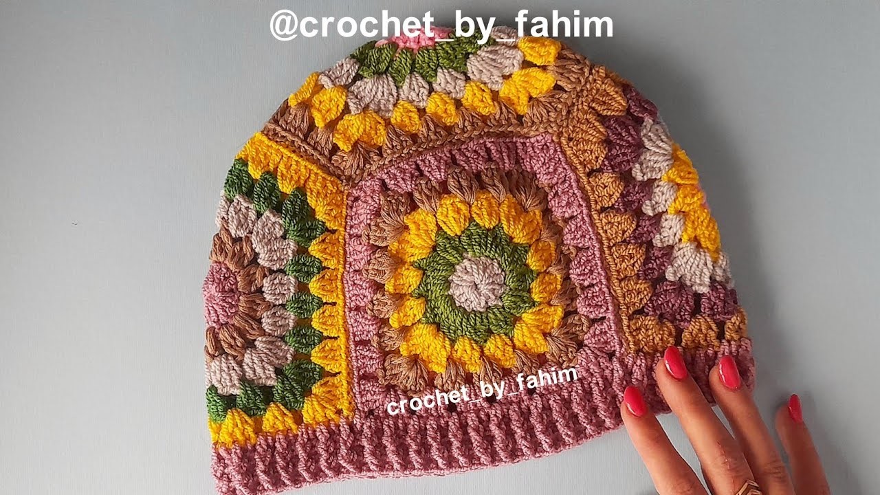 How to crochet a motif hat for everyone?