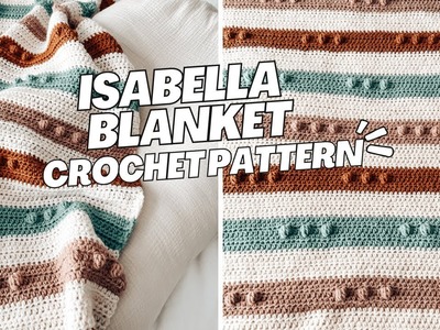 How to Crochet the Isabella Blanket   Beginner Friendly Tutorial | CJ Design