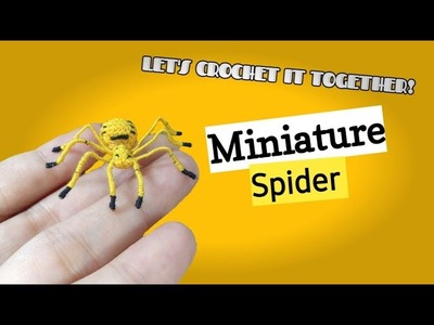 ????️????How To Crochet Miniature Spider Full Tutorial