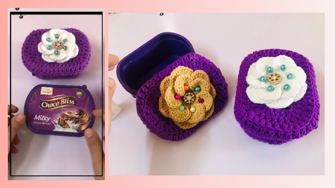 Incredible!how i crochet a wasted chocolate tub