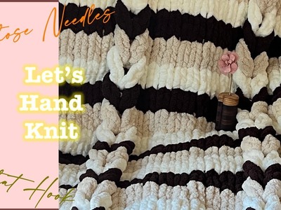 Jacob's Ladder  (Full Version) | Hand Knitting with Chunky Chenille