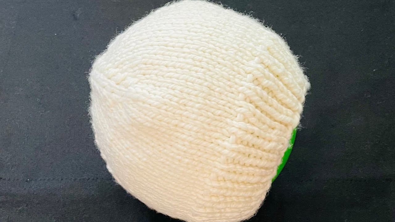 SUPER EASY KNIT HAT, How to knit for beginners, easy knit tutorial