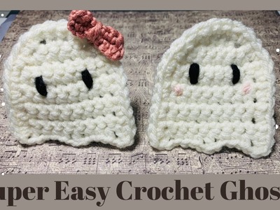 Totally Beginner Halloween Crochet Ghost Appliqué. Easy Crochet. Quick To Sell Crochet