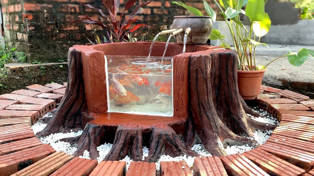 DIY AQUARIUM - A great idea for beautiful aquariums in the garden