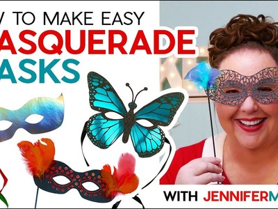 DIY Masquerade Masks | Quick & Easy Papercraft!
