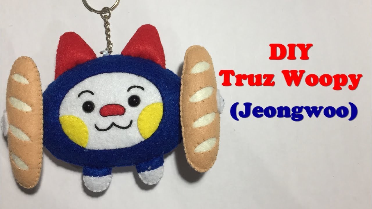 DIY Truz Woopy | Treasure |Jeongwoo | Plushie Keychain | felt craft