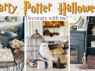 HALLOWEEN 2022 DECORATE WITH ME | HARRY POTTER INSPIRED DECOR | DIY HARRY POTTER DECOR