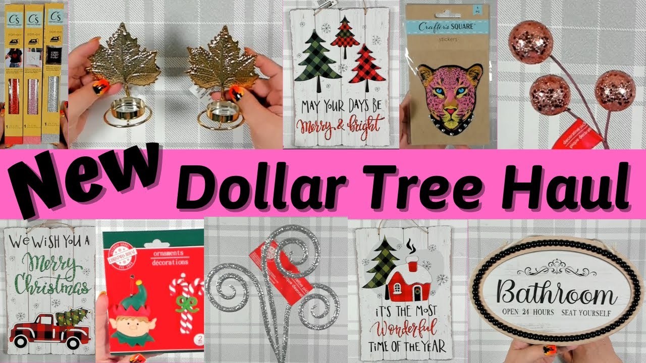 New Dollar Tree Haul ~ Amazing New Christmas Items ~ New Home Decor, Crafter's Square and More!