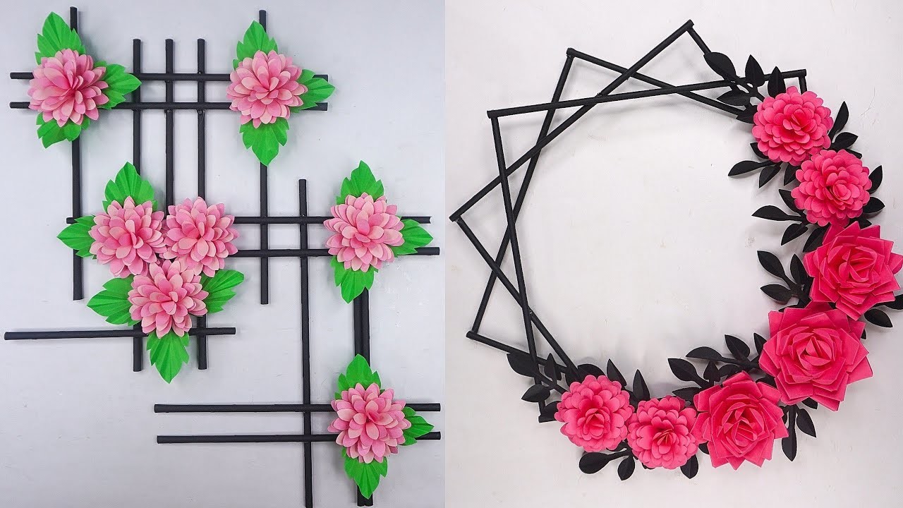 Wall Hanging Craft Ideas | DIY Wall Decoration | Flower Wall Hanging | Beautiful Wallmate