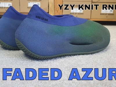 YEEZY Knit Runner Faded Azure Review + On Feet!