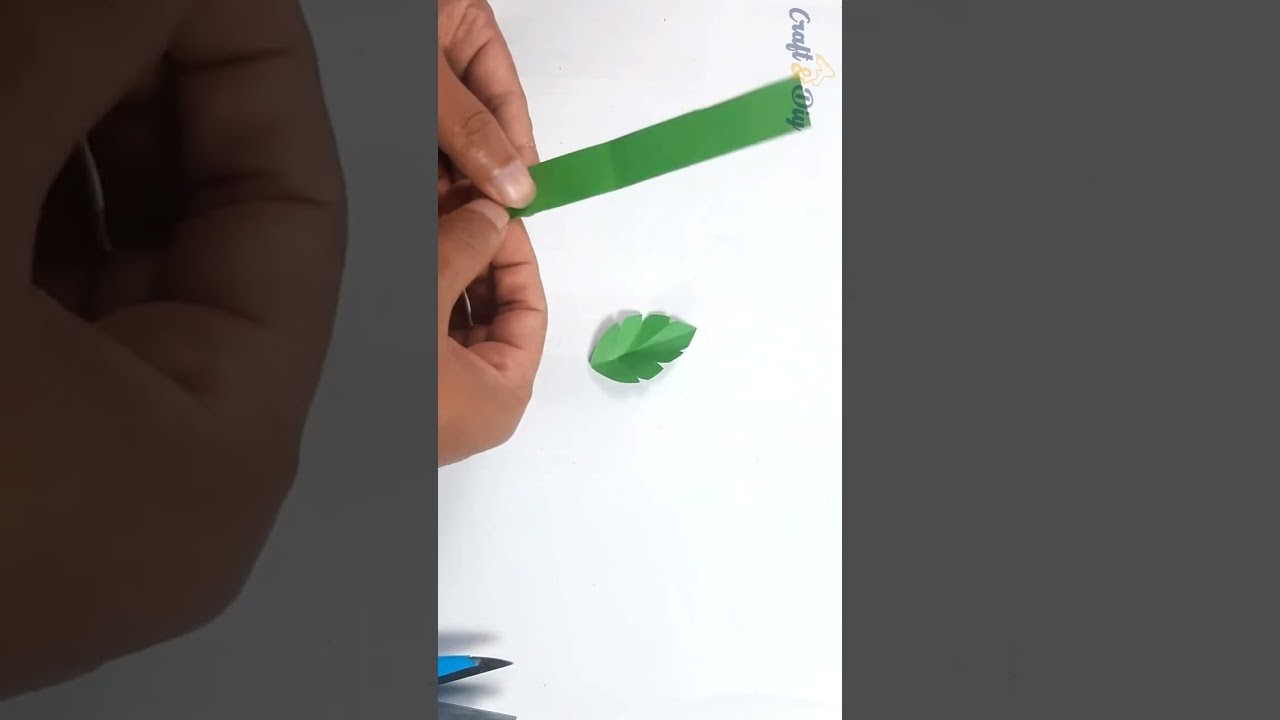 Paper leaf. short craft video #shorts