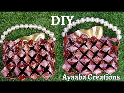 Diy stylish party beaded bag for beginners