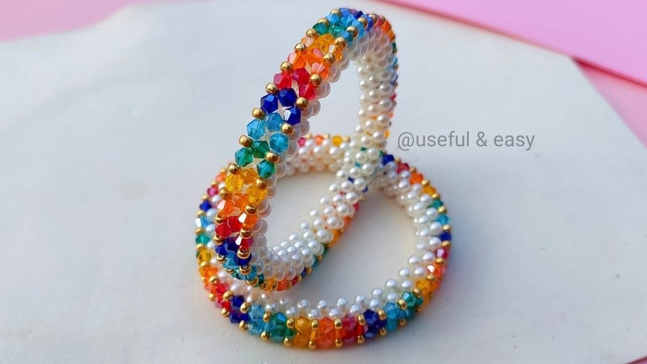 Jewelry Making.Bangles Making At Home.Beads Jewelry Making. Useful & Easy