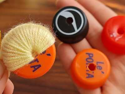 Oow!Super Easy İdea ???? I'm Knitting With a Soda Cap You Won't Believe Your Eyes