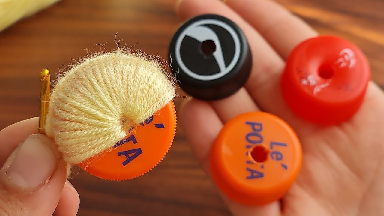 Oow!Super Easy İdea ???? I'm Knitting With a Soda Cap You Won't Believe Your Eyes