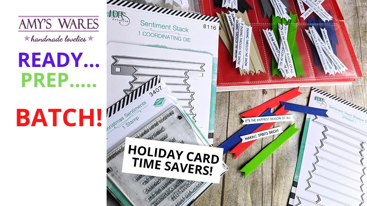 Ready?. Prep. . BATCH!! Time saving tips for mass producing holiday or Christmas cards!
