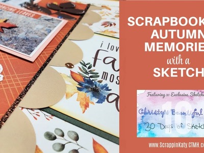 Scrapbooking Fall Memories | #30DSCBL10 Day 22 | Process Video