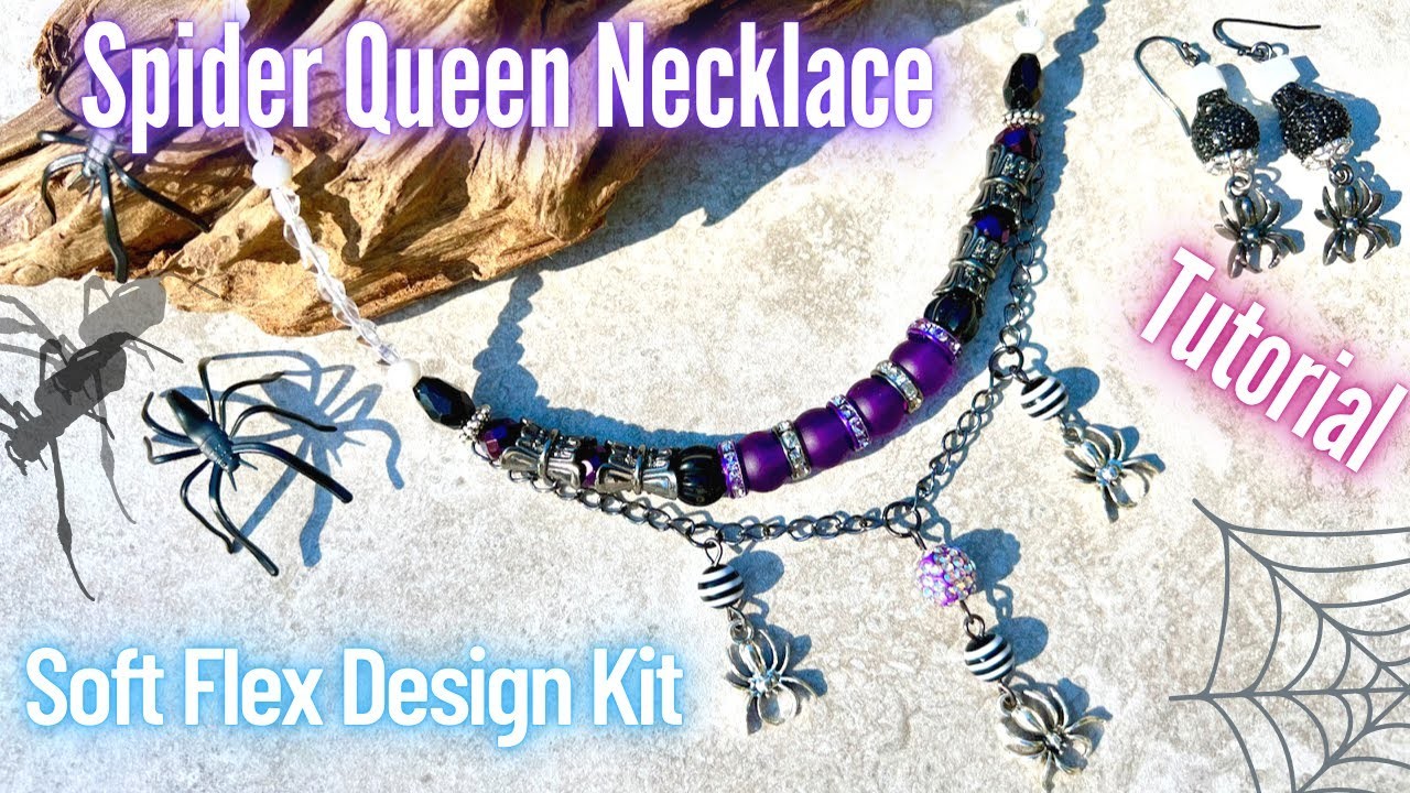 Spider Queen Necklace | Beading Tutorial | Soft Flex Company Design Kit