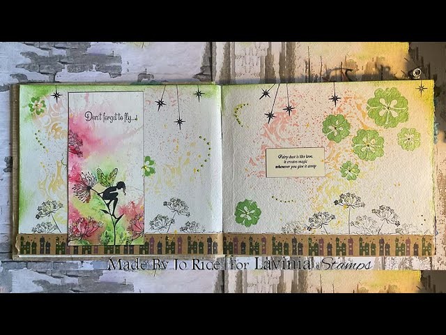 Adding Some Fairy Dust To Our Journal by Jo Rice - A Lavinia Stamps Tutorial