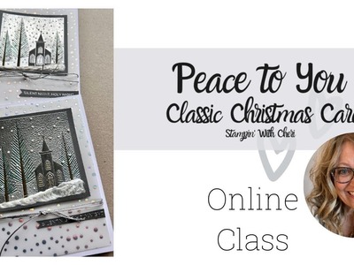 Classic Christmas Card: Snowy Church With Pearlized Effects Stampin Up!
