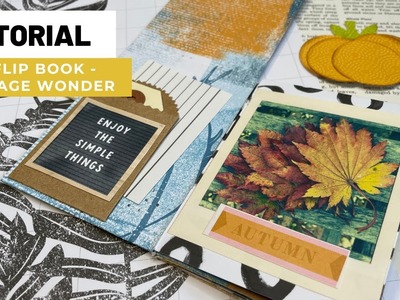Easy Flip Book Mini Album - One Page Wonder - Tutorial - Snail Mail - Clique Kits DT