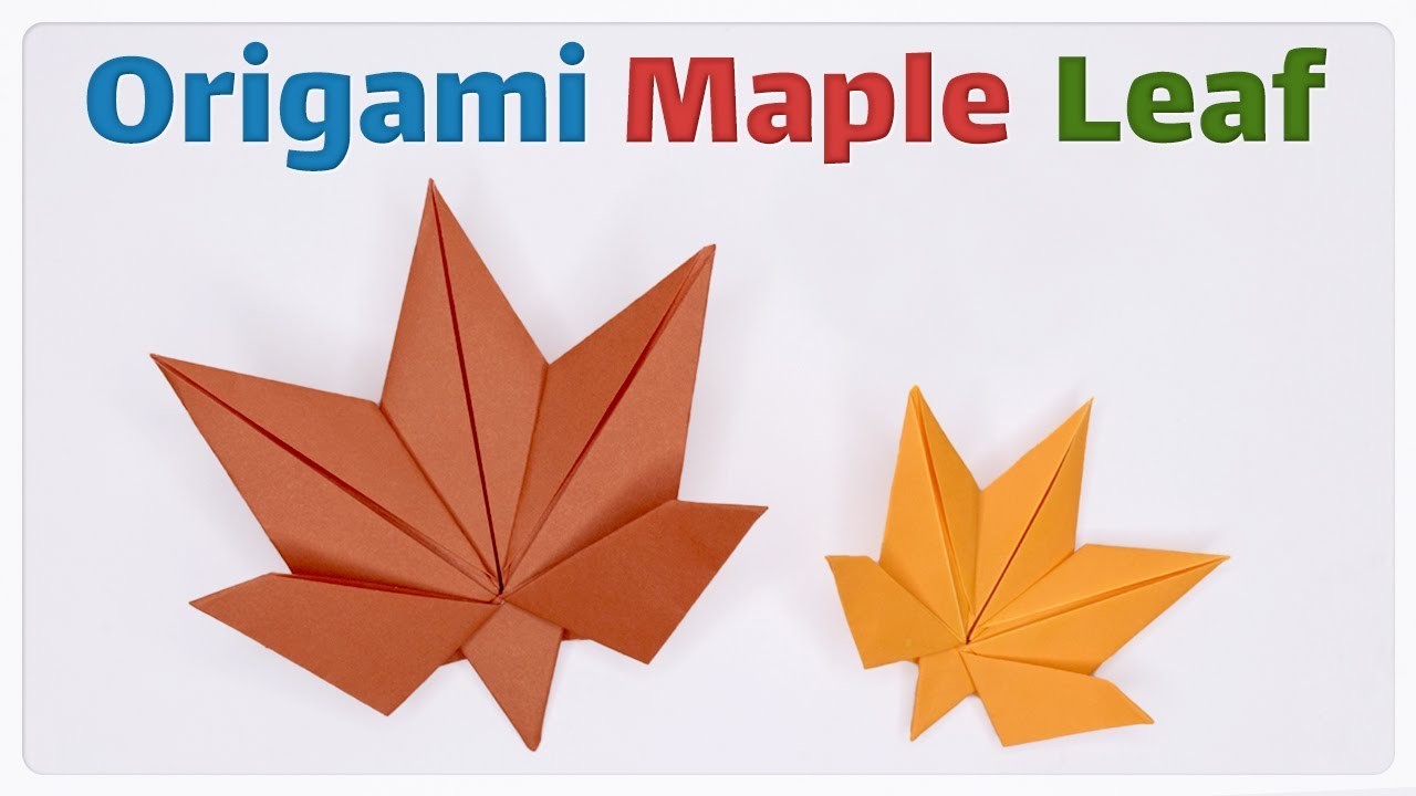 Easy Origami Maple Leaf