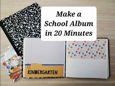 Make a Quick School Album in 20 Minutes! Cherish those first days of school!