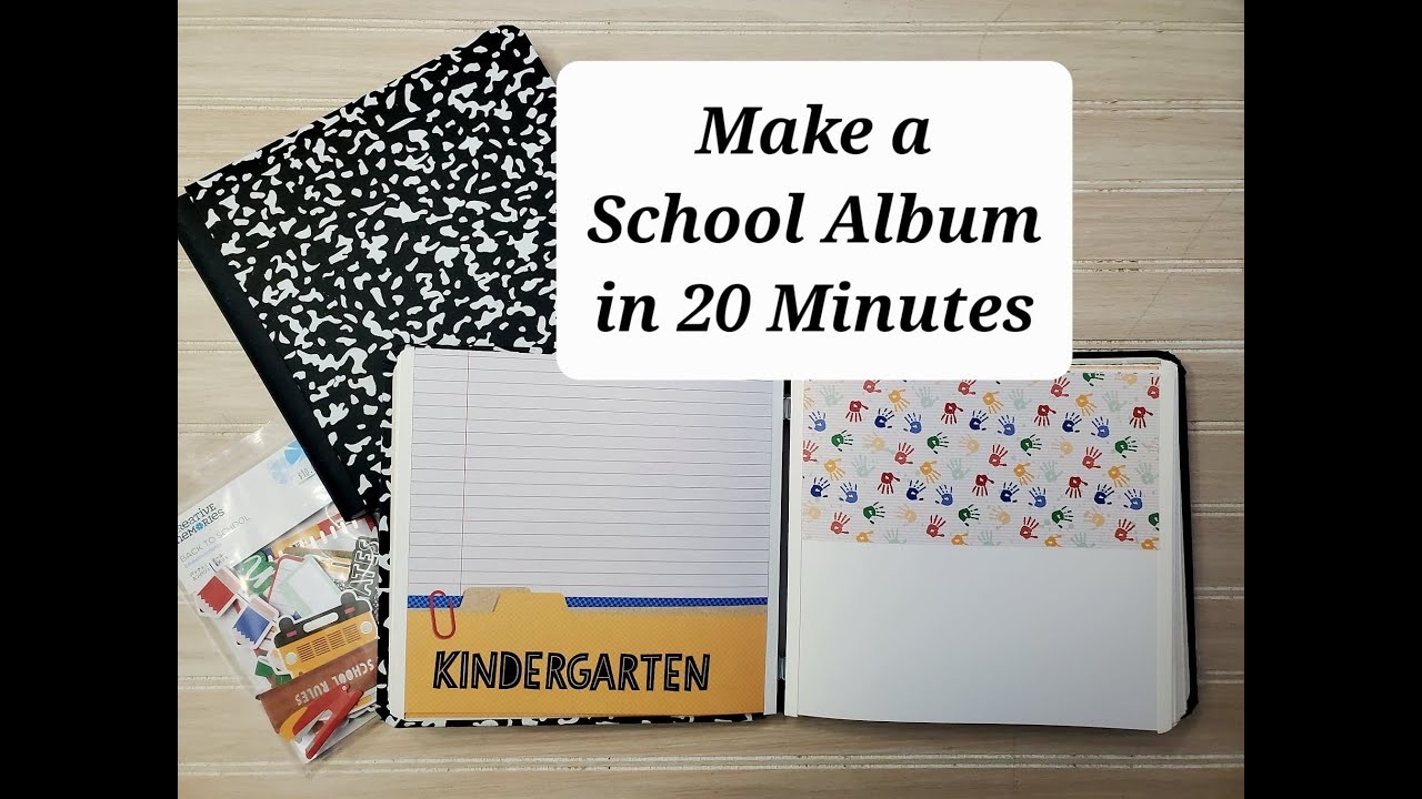 Make a Quick School Album in 20 Minutes! Cherish those first days of school!