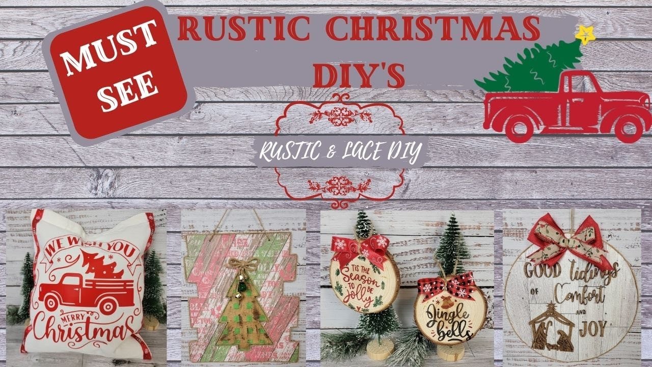 MUST SEE RUSTIC CHRISTMAS DIY'S.XTOOL M1 AND RA2 PRO